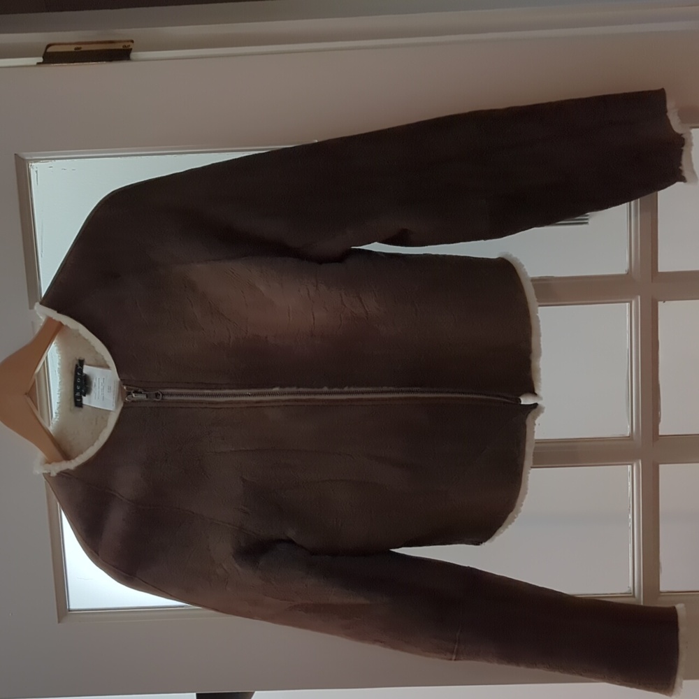 Theory Dyed Shearling Lamb Jacket